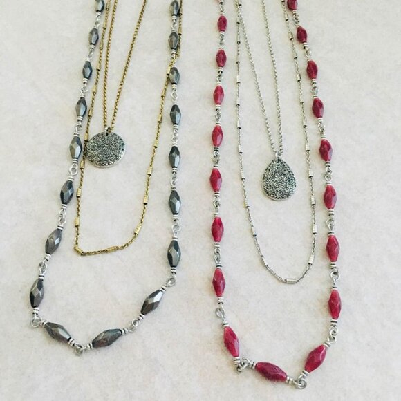 LP Bundle 3-Strand Layering Necklace Interchangeable Lobster Clasps - Picture 1 of 5